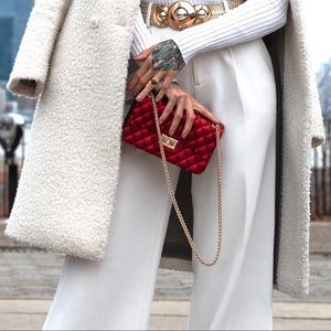 Ruby Red Quilted Bag